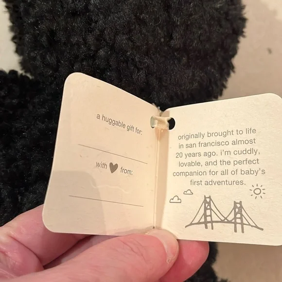 GAP Brannan Black Bear Toy/NWT/Medium - Picture 6 of 11